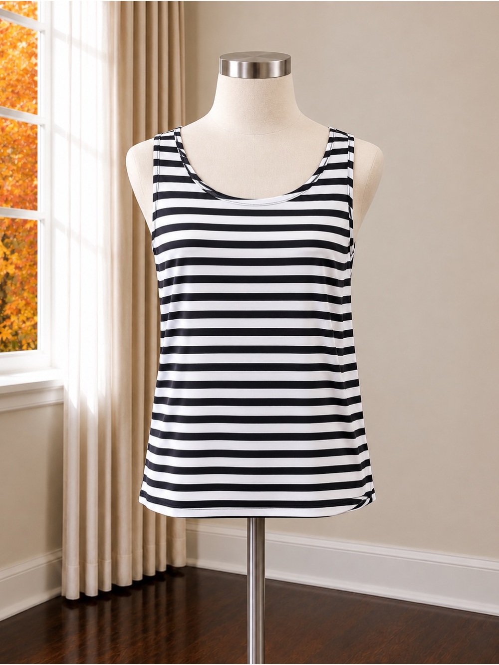 California Costumes Black and White Striped Kids Pirate Tank Top